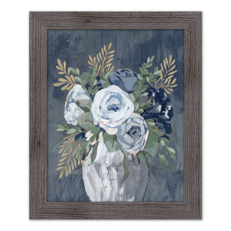 «Flower Vase On», reproduction encadrée, H 20 po x l 16 po x P 0,75 po, gris