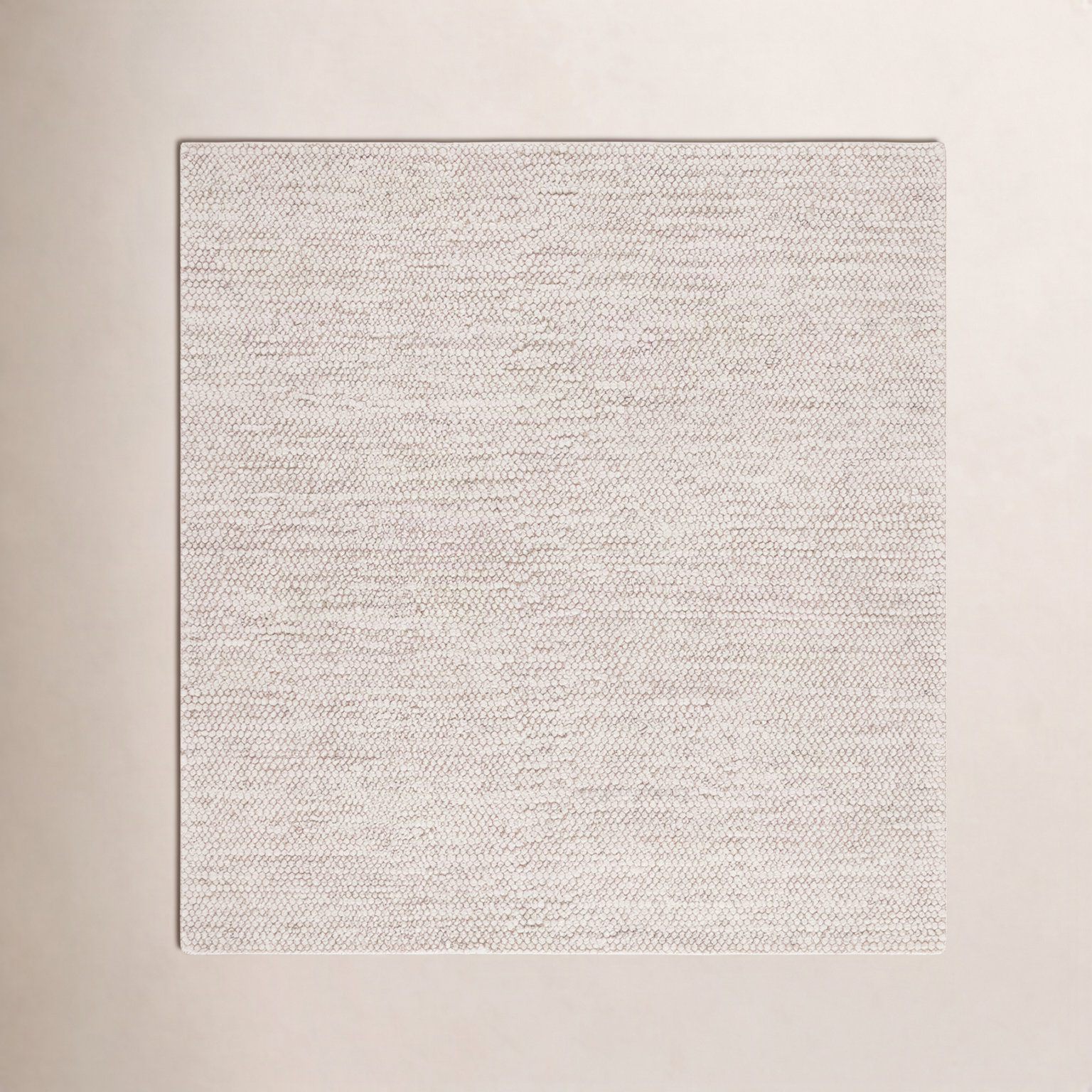 Danie Gray Ivory Hand-Woven Rug, Square 4'