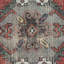 Tapis turc rétro avec frange orange fait à la main pour le vestibule - petit tapis Oushak antique