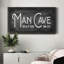 Toile encadrée de qualité supérieure «Man Cave» - prête à être accrochée-88113314-88113313