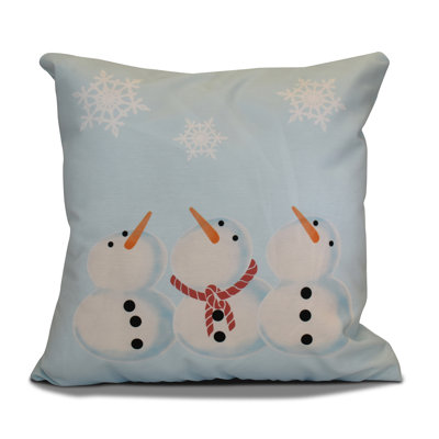 Coastal Christmas Outdoor Reversible Throw Pillow
