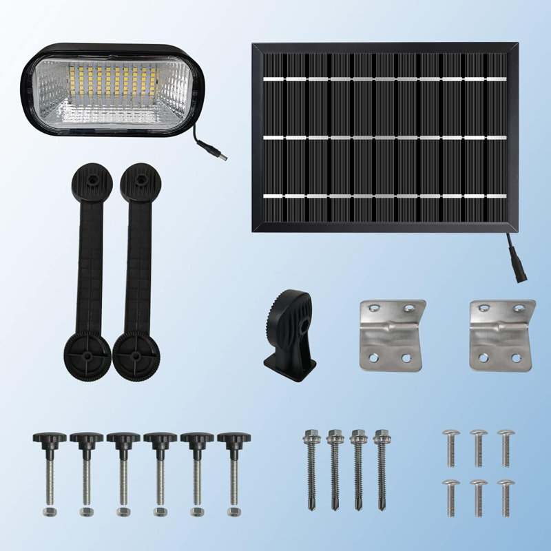 Éclairage commercial commercial avec panneau de 5,2 W et batterie de 5 200 mah, projecteur à DEL réglable étanche IP65 pour panneau d'affichage, immobilier et panneaux d'affichage