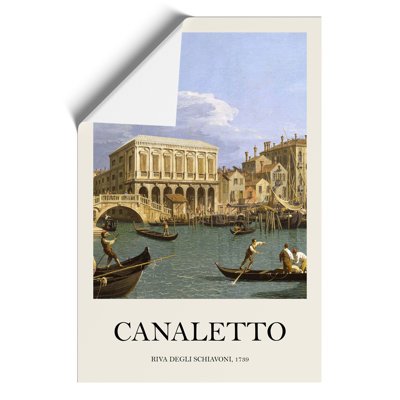 Riva Degli Schiavoni in Venice Print by Giovanni Canaletto - Frameless Print