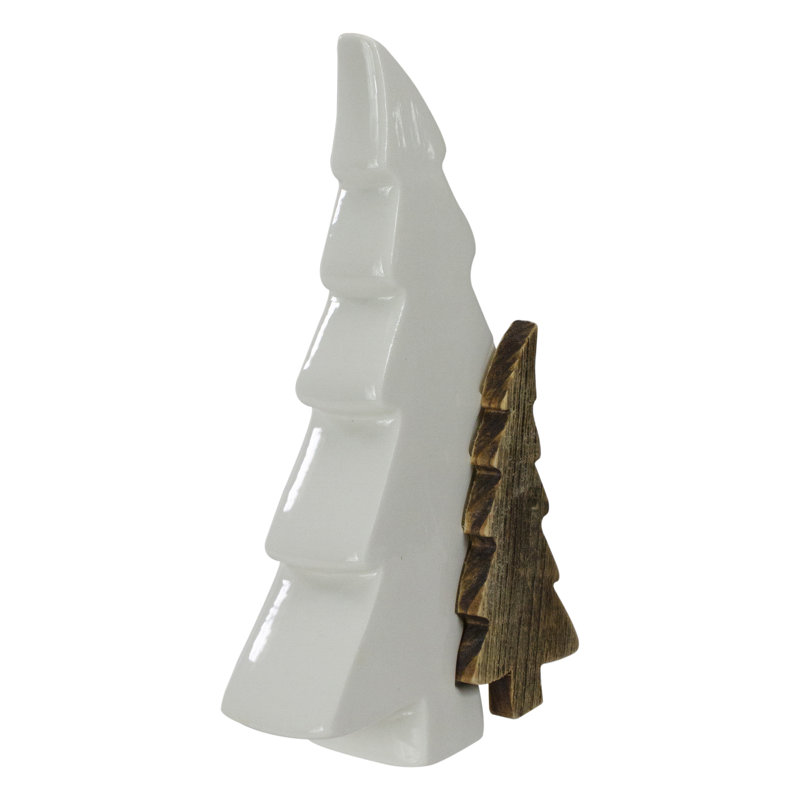 Décoration de Noël 8,5 "en céramique et bois