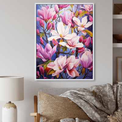 «Pink White Magnolias Magnolia Symphony II» sur toile