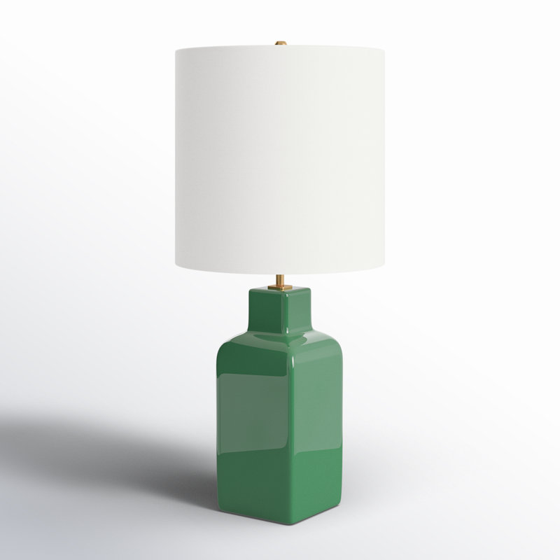 Visual Comfort Studio Ceramic Table Lamp, Green