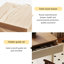 Nut-brown + Cream-white Rectangular Manufactured Wood with 2 drawers Desk-109788895