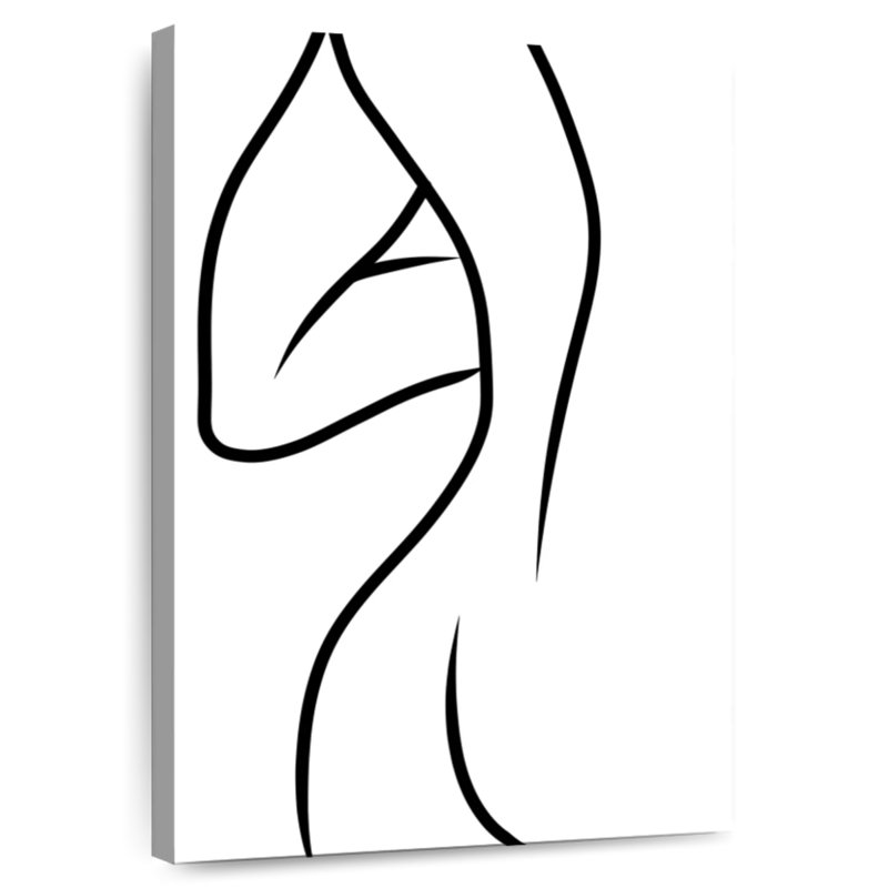 Leisha Line Nude III, 39" H x 26" W