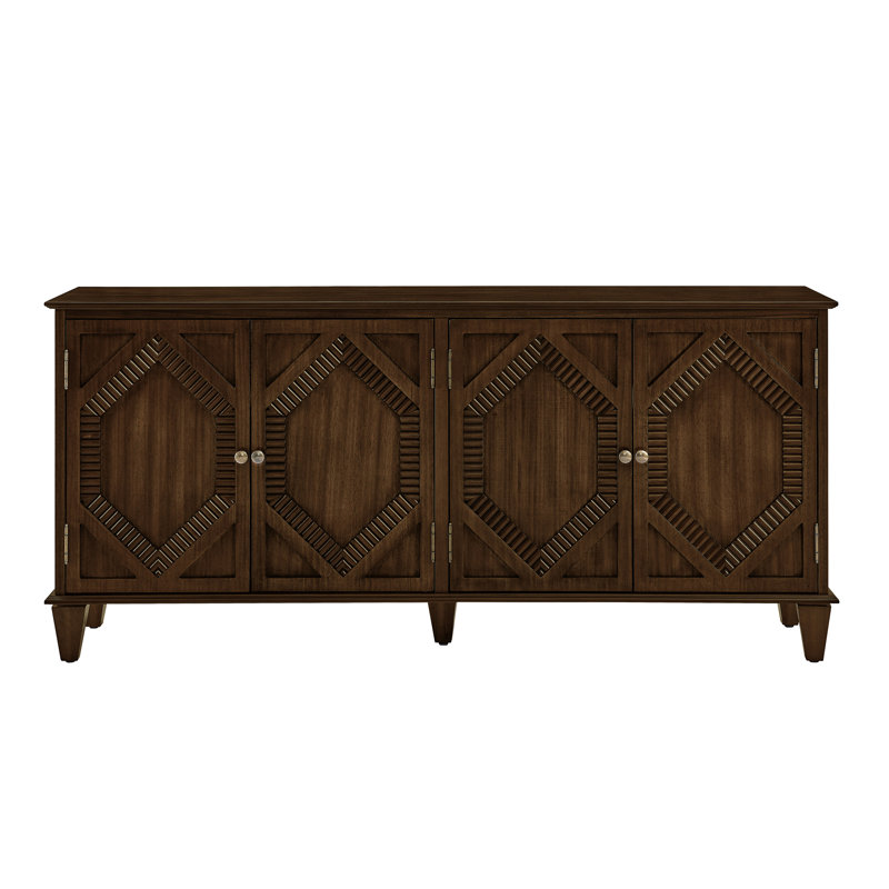 Buffet 65,2 po Mid Century Modern Buffet, Noyer