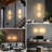 28.74" Dimmable Wall Sconce Acrylic Gold Finisk with Remote Control for Bathroom Mirror Mural-1385554815