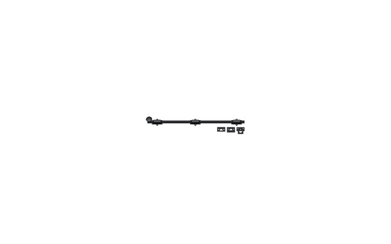 Brass Latch/Catch/Bolt, Black, 1.875" H x 24.375" W x 1.25 " D