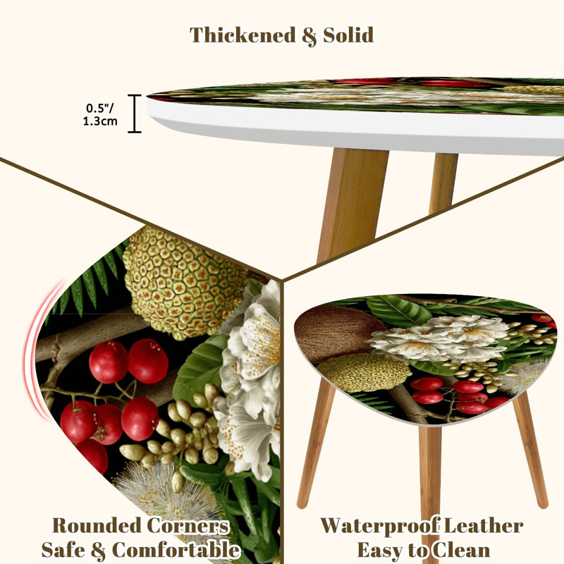Ensemble de 2 tables basses gigognes Triangle