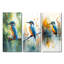 Très grand martin-pêcheur près de la ferme - Collection de décorations murales Green Bird-376371803-376371797-376371800