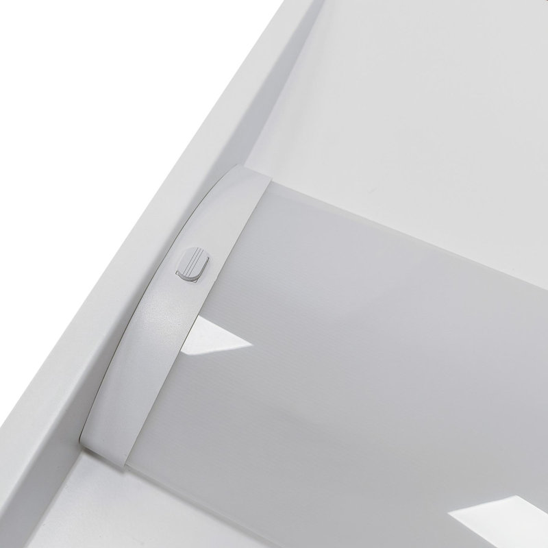 Set of 4 LED Troffer Panel Light Wattage Adjustable and CCT, 2.12" H x 47.72" W 23.74" D
