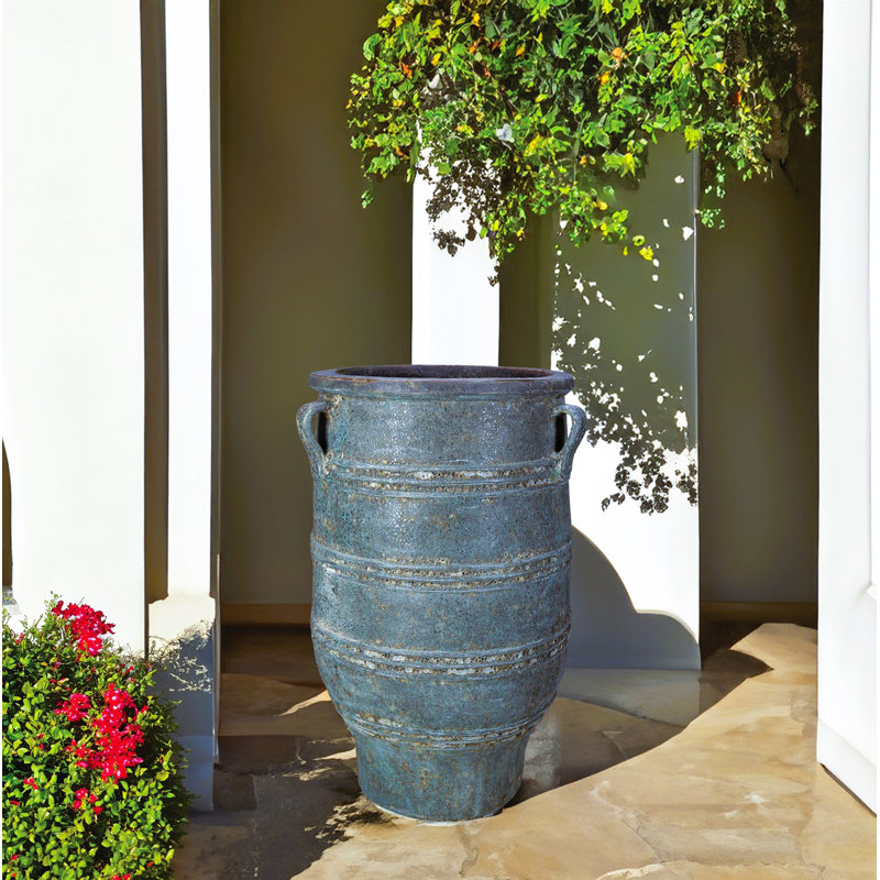 Pot 24 po Theon - bleu lunaire foncé, H 40 po x l 24 po x P 24 po