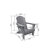 3-Piece Adirondack Chair Set Folding Adirondack Chair With Side Table-1765723600
