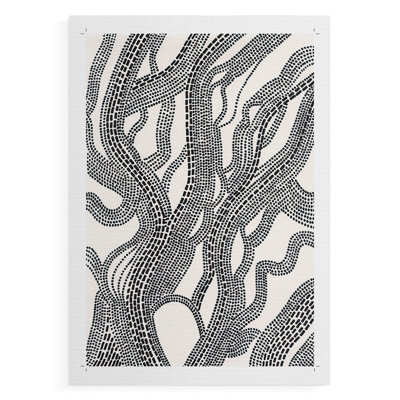 Pois et tirets I - impression sur toile seulement - non encadrée