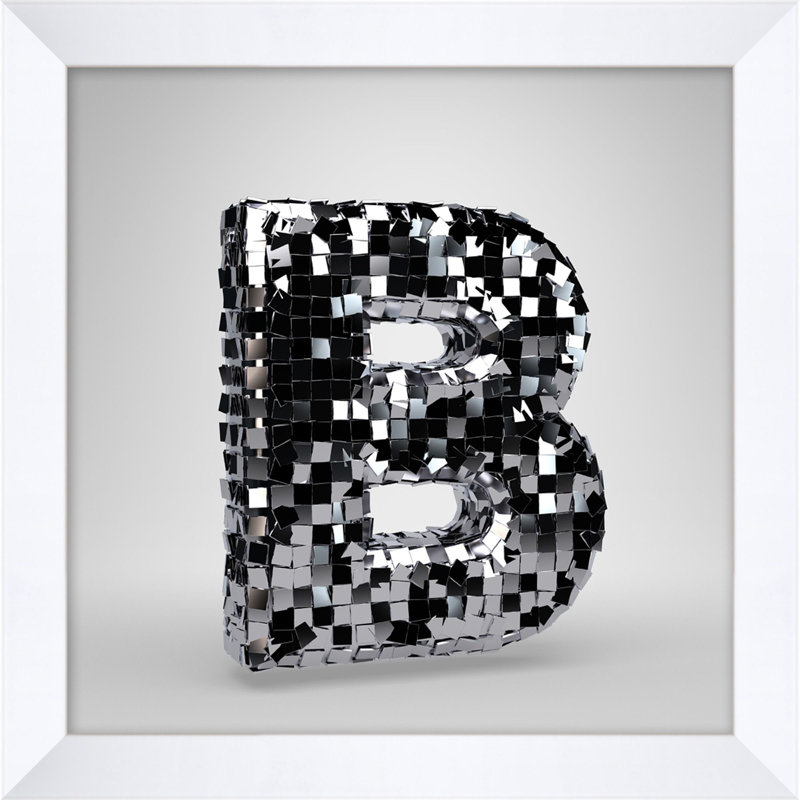 Disco Letter B Print by Mat Sanders