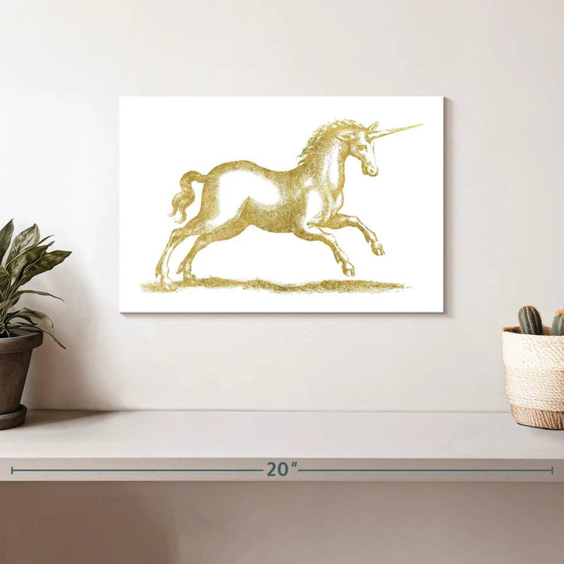 Kelan Golden Unicorn Fantasy, H 8 po x l 12 po