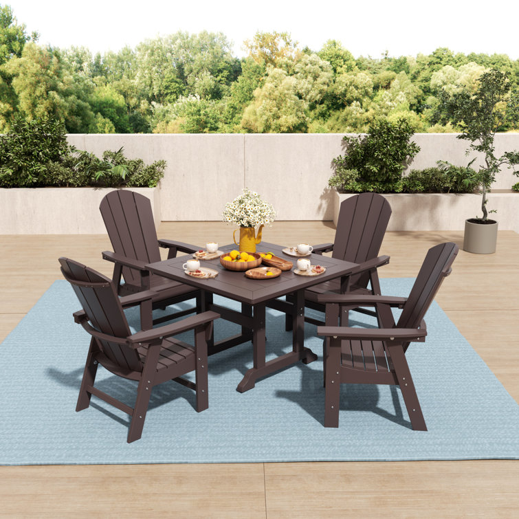 Essie 4 - Person Patio Dining Set with Square Table