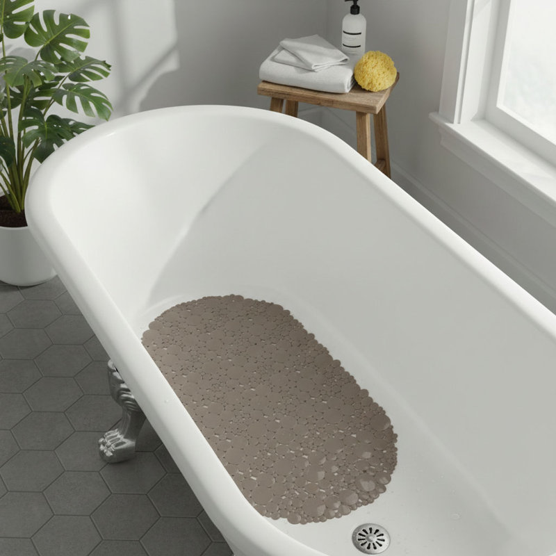 Jalese Non-Slip Shower Mat, Taupe