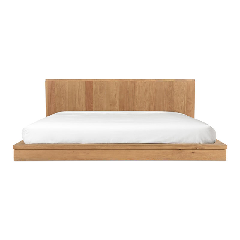 Plank Solid Wood Bed, King