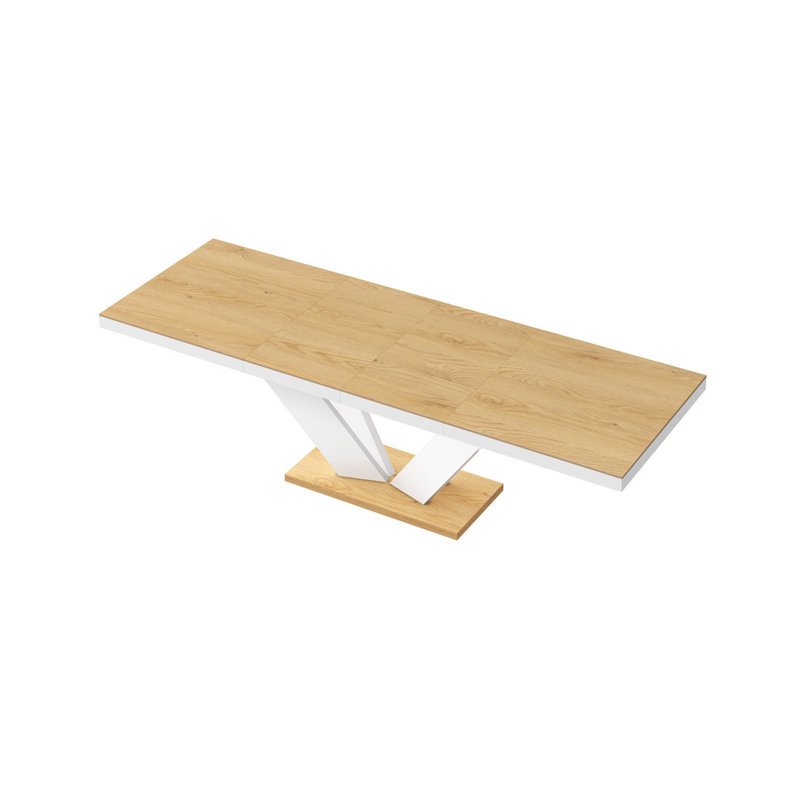 Chingiz Extendable Dining Table, Natural Oak
