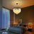 9 - Light Iron Dimmable Tiered Chandelier