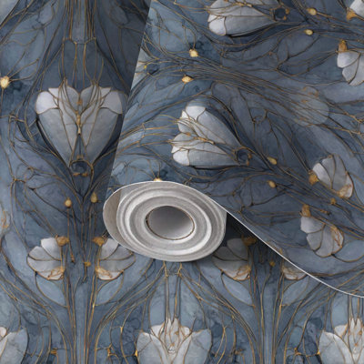 Papier de contact à peler et coller avec papier peint à motif géométrique rétro, moderne, auto-adhésif et amovible 17,7 po x 118 po (45 x 300 cm)