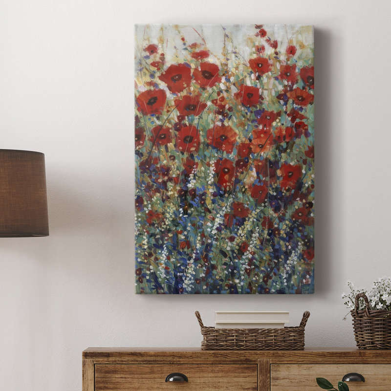Garden Poppies I - Gallery Cavas, H 18 po x l 12 po