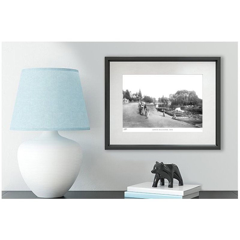 Lower Halliford, 1890 by Francis Frith - Single Picture Frame Print, 60cm H x 80cm W x 2.3cm D