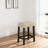 47" Counter Height Dining Set with 2 Upholstered Stools, Modern Farmhouse Kitchen Breakfast Nook Table for Small Spaces