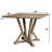5pcs set Counter Table Set Square Counter Table Solid Wood Modern Farmhouse Rustic Look Distressed Look