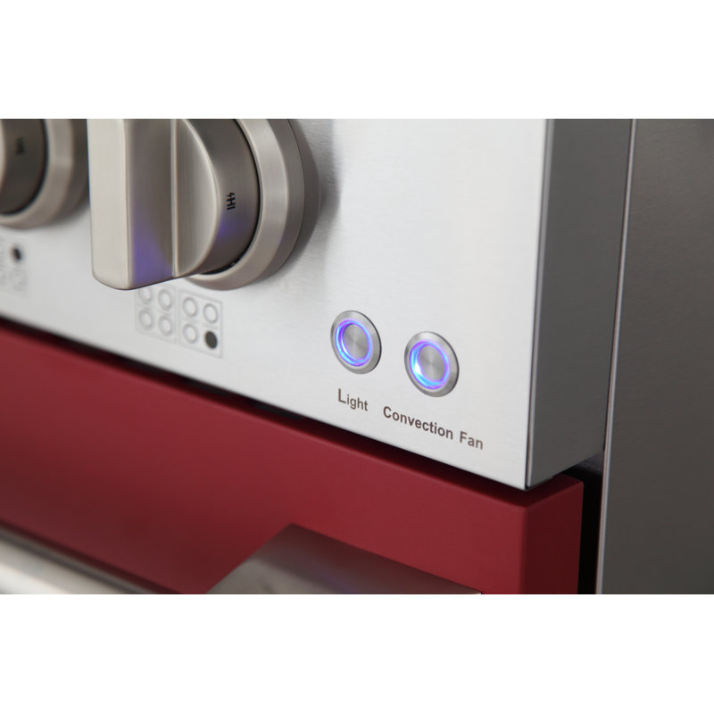 48" 6.7 Cu. ft Freestanding Gas, Liquid Propane, Red