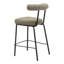 Tabouret de bar Kede en tweed vert-970153373