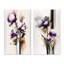 "Fleur d'orchidée rose sur fusion abstraite", 2 pièces sur toile-226812110-226812104