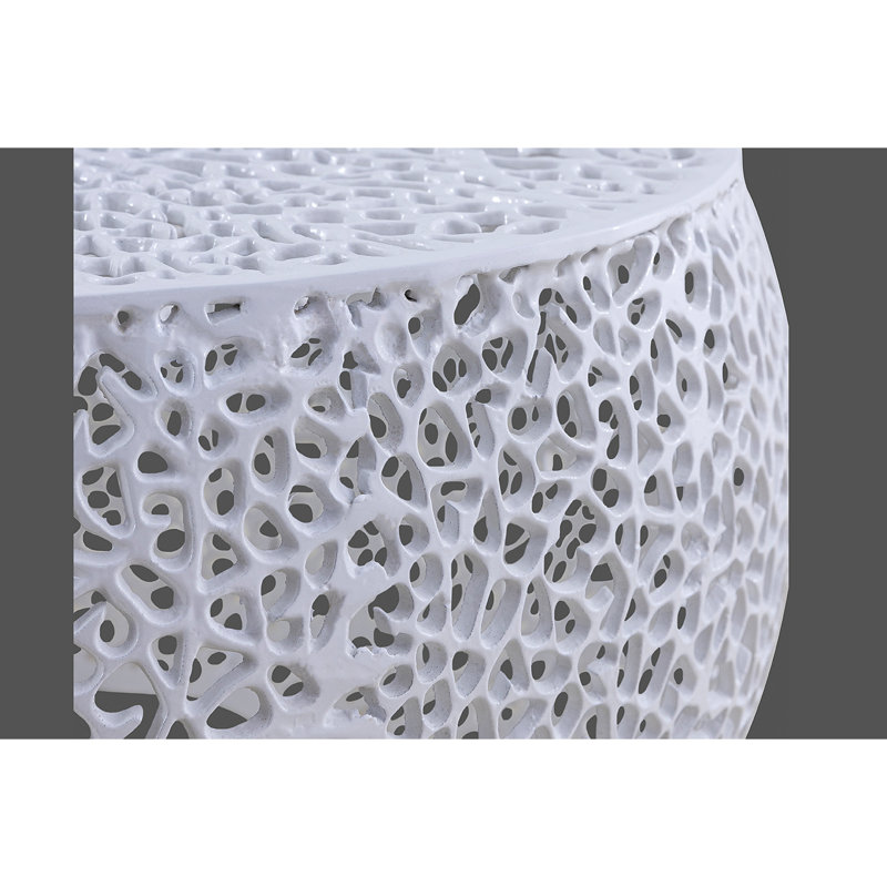 Table basse ronde (inventaire NJ), Blanc