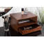 Adeana Poplar Solid Wood Floating Shelf with Drawer-1448701955