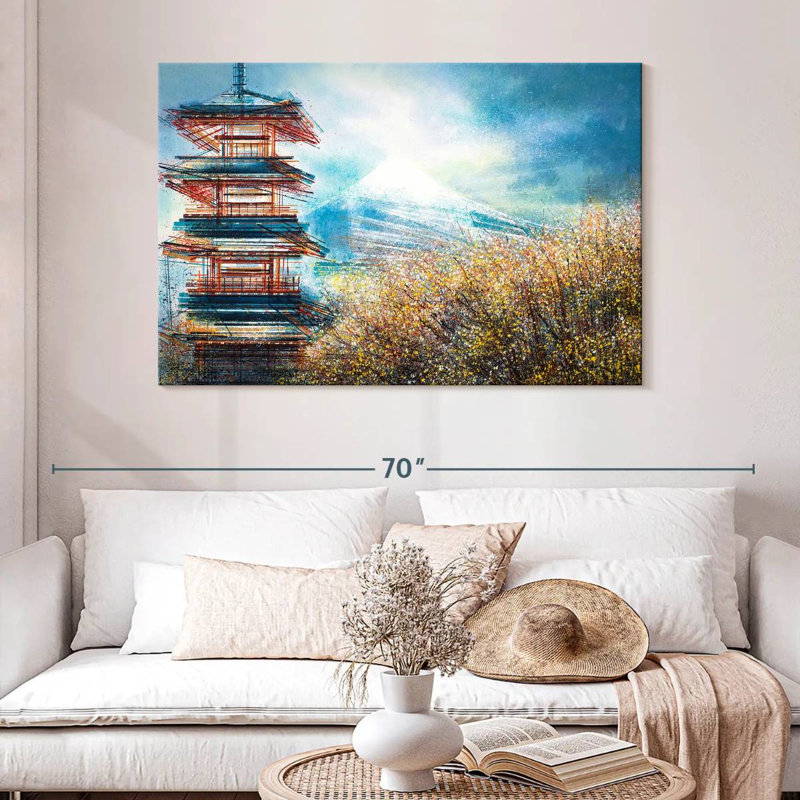 Adella Japan - Mount Fuji In Autumn, 32" H x 48" W