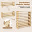 Solid Wood Standard Wine Bottle Rack Yellow
