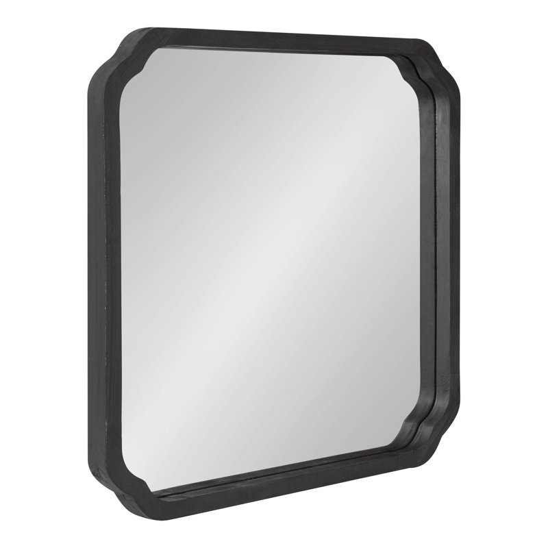 Vannessa Mirror, 24" x 24", Black