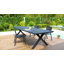 Table de salle à manger en aluminium 10 à 14 personnes avec trou pour parasol Johari-1683139685
