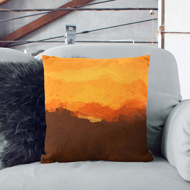 Square Throw Cushion, 40cm H x 40cm W x 15cm D