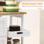 Beallsville Solid Wood Top Kitchen Cart