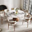 Otelia 7PCS Round Dining Table Chairs Set-1730731919-1730731913-1723236852