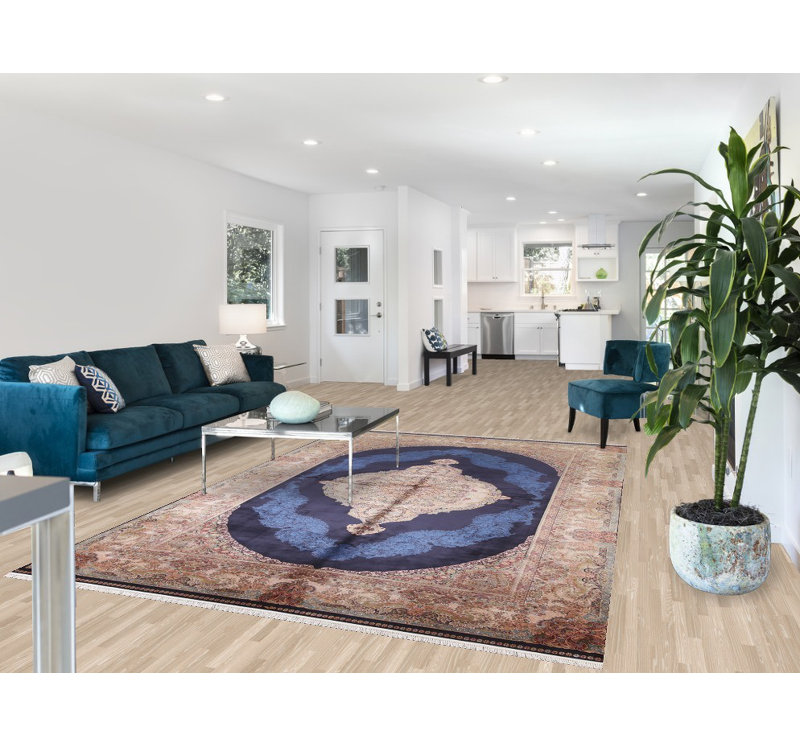 Tapis traditionnel bleu 7 x 10