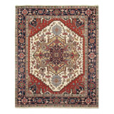 Oriental Area Rug in Ivory