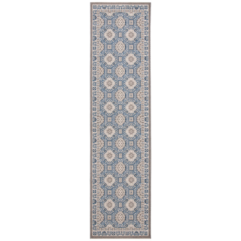 Everlee Geometric Cotton Hand Woven Area Rug, Runner 66 x 244 cm