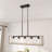 5 - Light Dimmable Square / Rectangle Chandelier-778754449