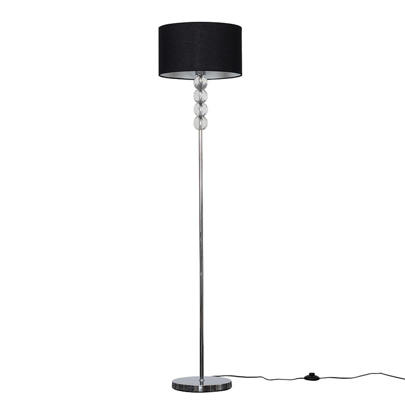 Dycus 151cm Traditional Floor Lamp, No, Black